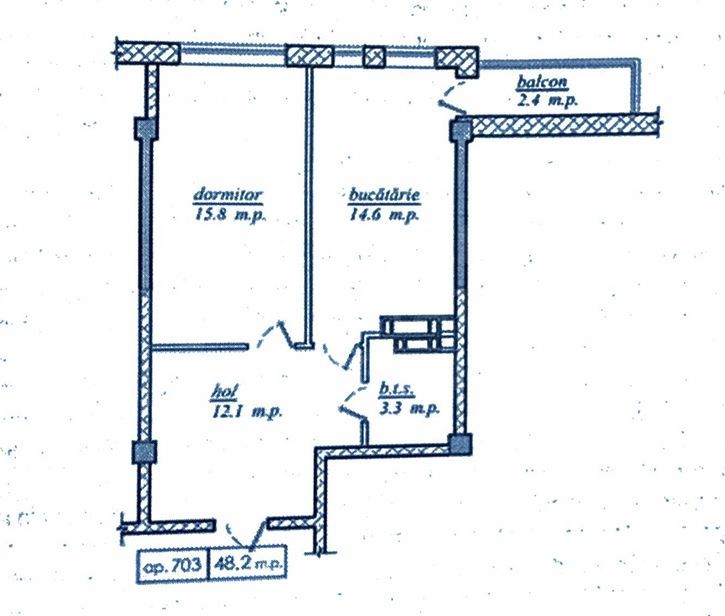 Vânzare, apartament, 1 cameră, str. Nicolae Dimo, Durlești. - Poză 2