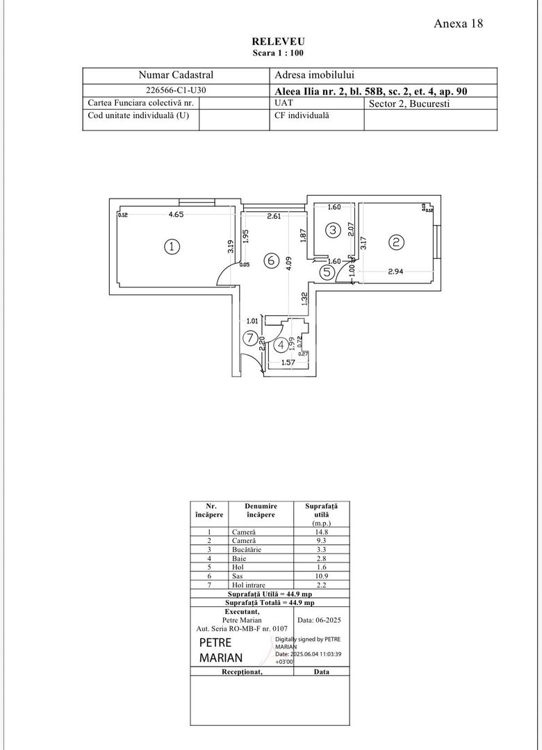 Apartament 2 Camere Pantelimon Delfinului Mega Mall Centrală Proprie - Schiță 19