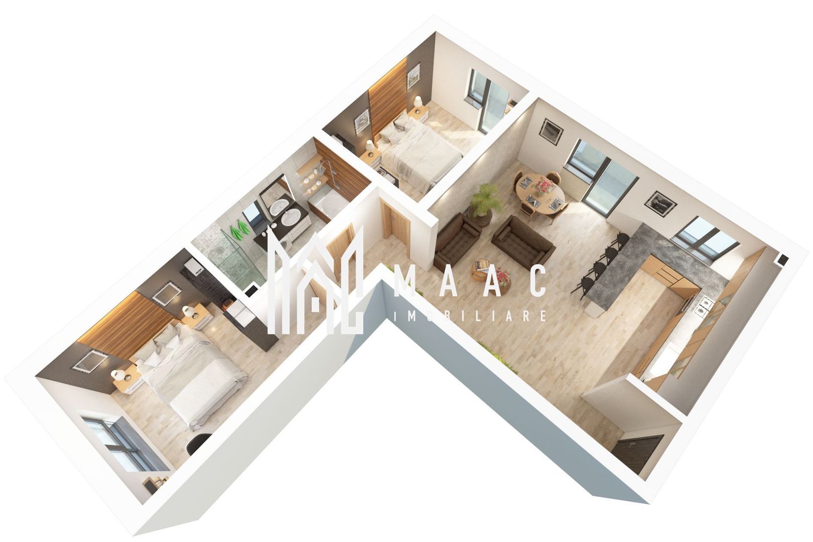 Apartament 3 camere | 69 MPU | Terasa + Gradina | D. Stanca - Poză 2