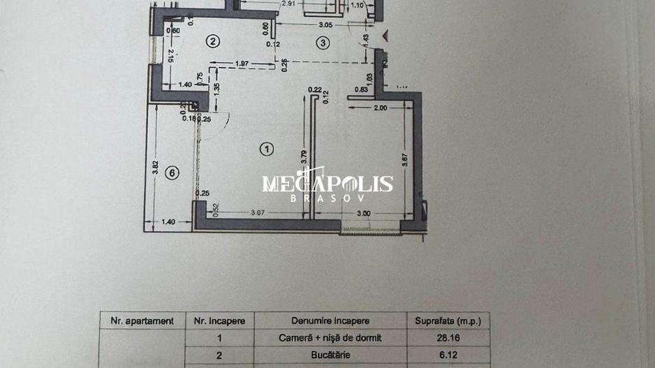 Apartament 2 camere tip studio – Tractorul | Kasper - Poză 2