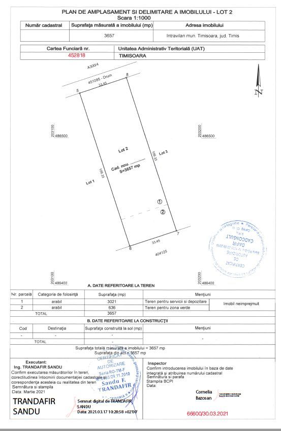 TEREN INTRAVILAN INDUSTRIAL TIMISOARA - Poză 1