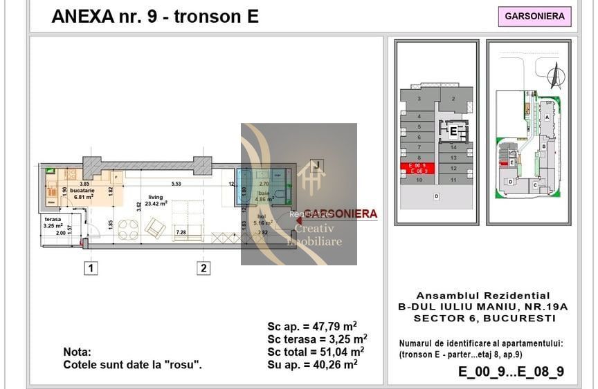 Garsonieră Smart Residence Lujerului - Gata de predare - Schiță 4
