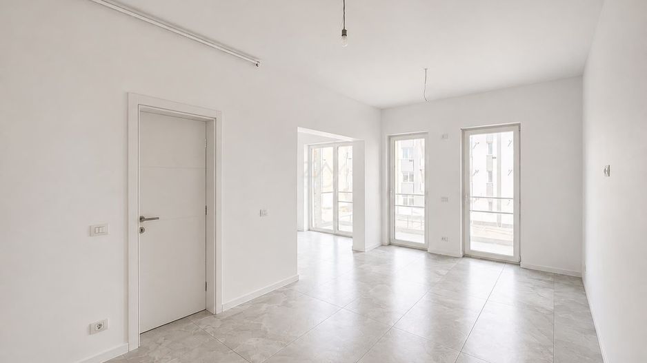 Apartament nou cu 3 camere si 2 bai. Finisaje la alegere. Etaj 1. - Poză 2