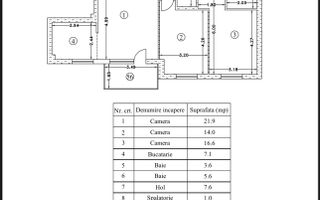 Apartament 3 Camere | Imobil Nou | Atrium Plaza - Poză 13