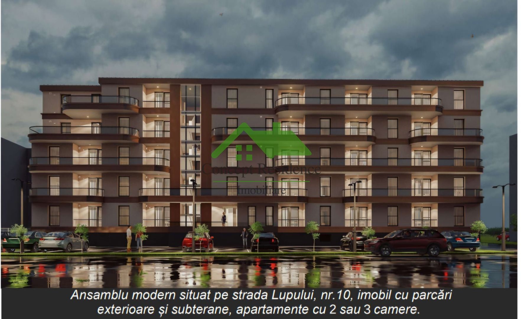 Ap. 2 camere, bloc nou str. Lupului, parter – comision 0% - Poză 3