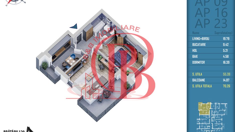 2 camere acte gata in o luna incalzire prin pardoseala Titan Pallady - Schiță 6