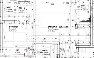 0% comision | Apartament 2 camere | Andrei Muresanu - Schiță 2