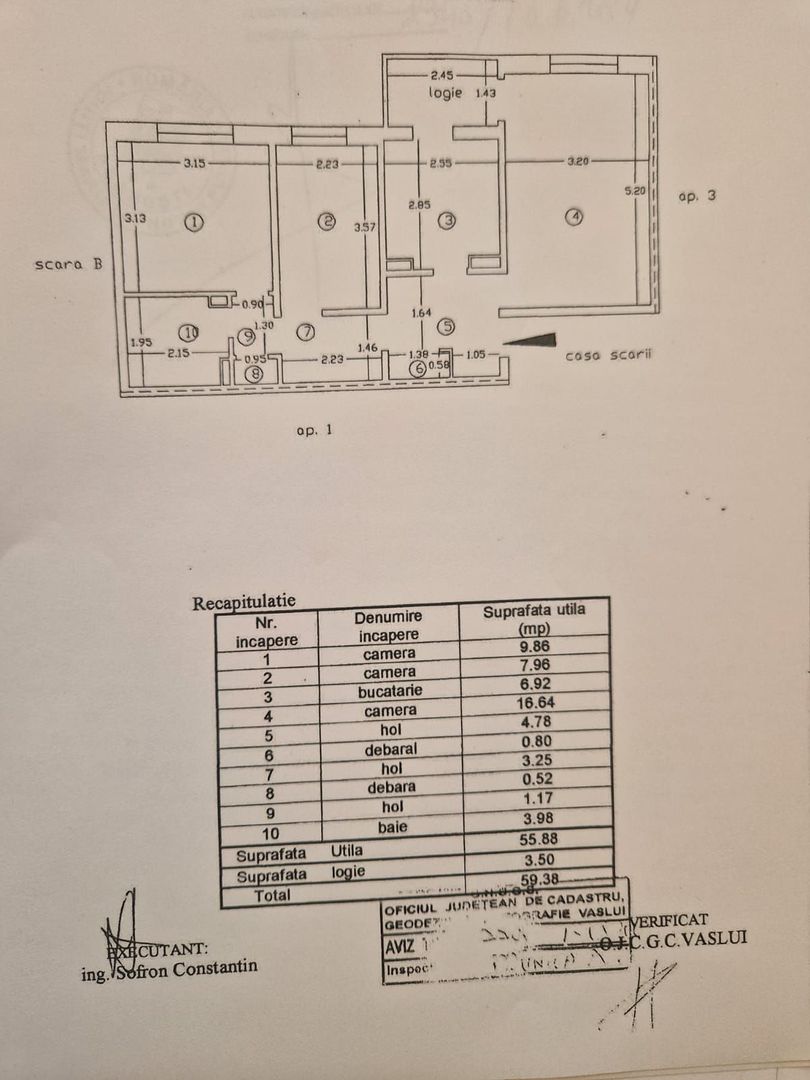 Apartament cu 3 camere, decomandate, etaj 4, zona FILATURII; - Poză 7