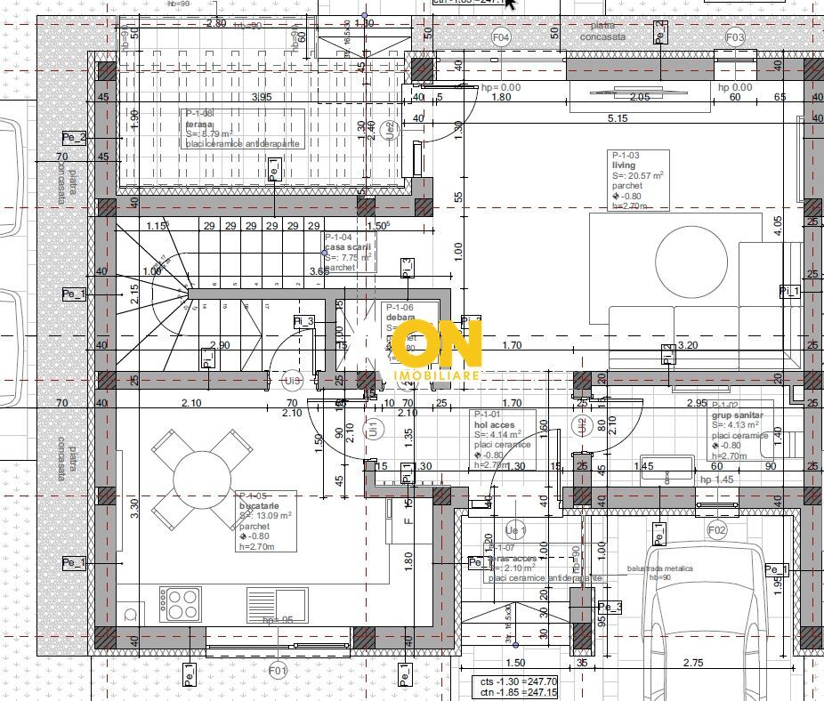 Casa tip insiruit, 4 camere, finisaje la cheie, Micesti - Schiță 16