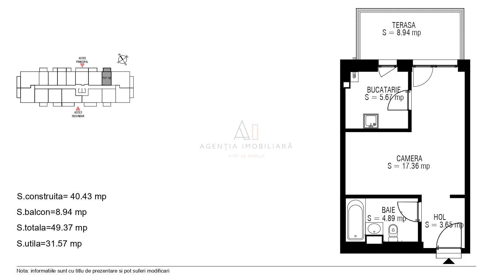 Garsoniera Bloc 2025 | Metrou Republica - Poză 9