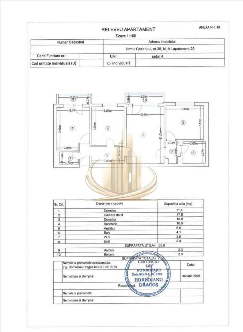 Vand apartament 3 camere doua bai, doua balcoane - Poză 8