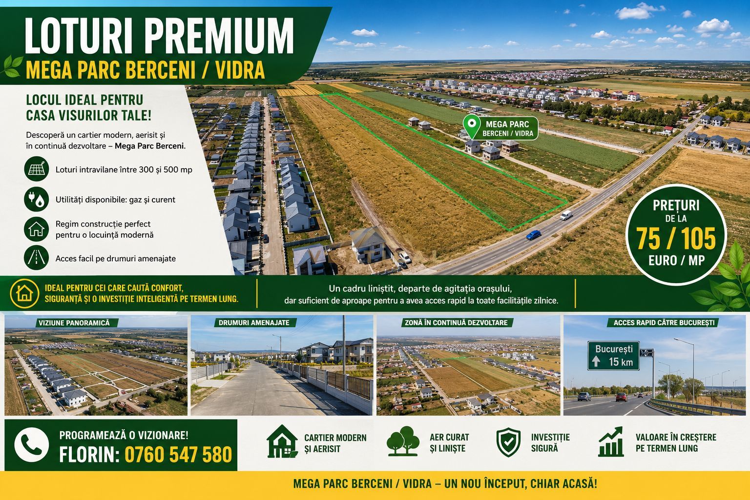 Loturi Premium de Vânzare – Mega Parc Berceni – Vidra - Poză 1
