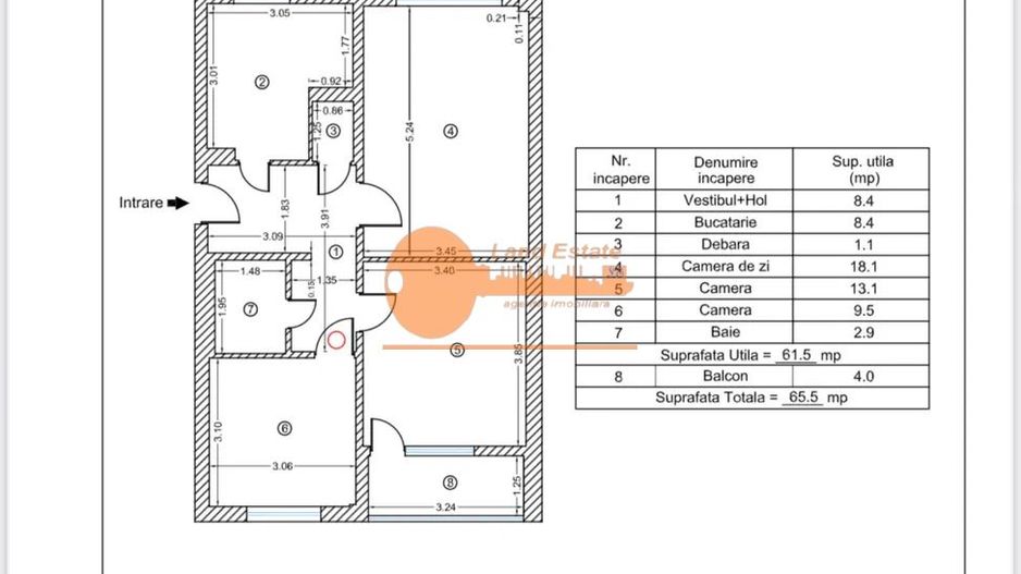 3 camere - Drumu Taberei (1min metrou Raul Doamnei) - Schiță 7