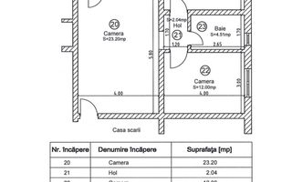 Apartament 3 Camere 1 Baie | Etaj 1 | Dumbravita-Decathlon - Schiță 12