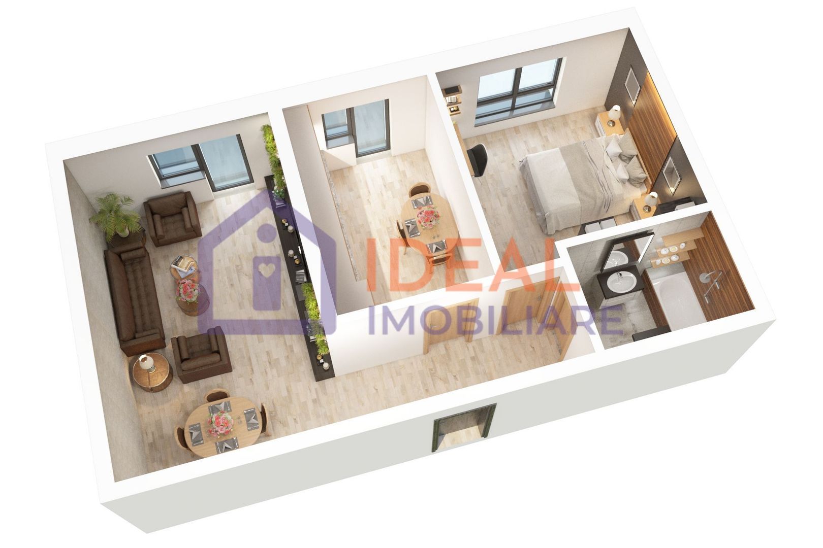 Apartament cu 2 camere și balcon de vânzare în zona Doamna Stanca - Poză 1