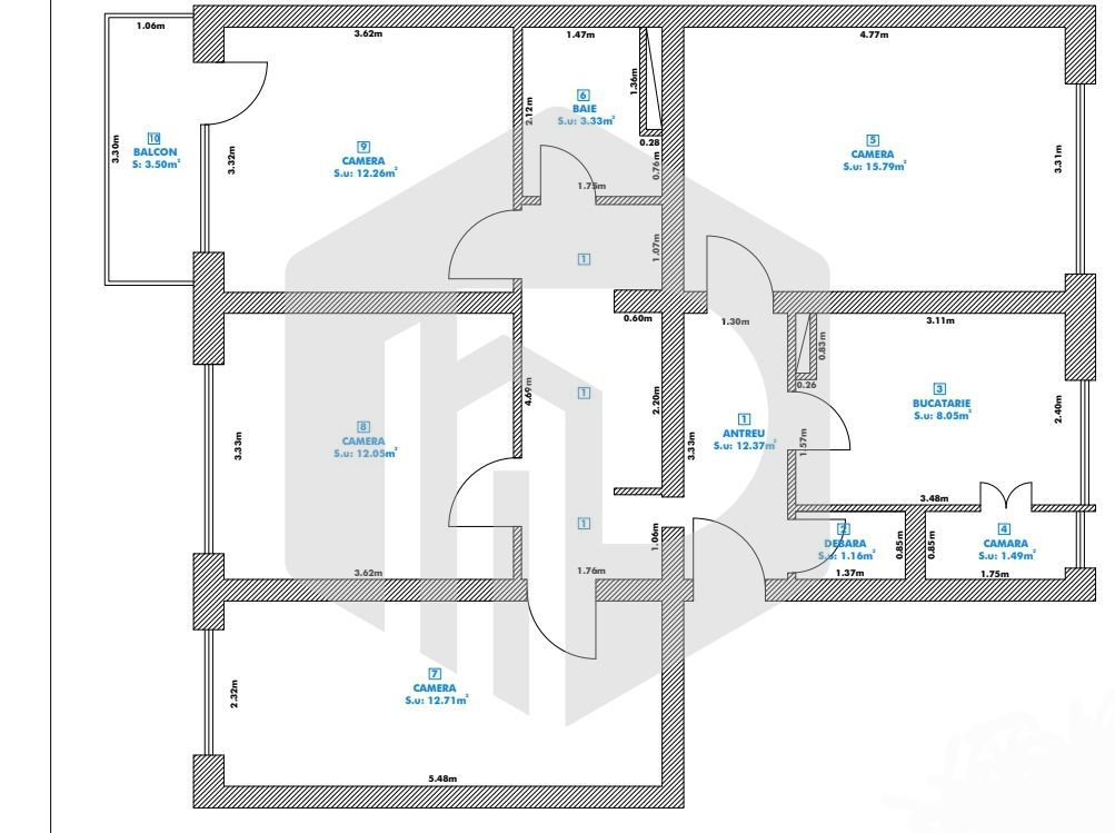 Apartament 4 Camere | 3 Dormitoare  | Str. Vasile Milea | Etaj 2 - Poză 4
