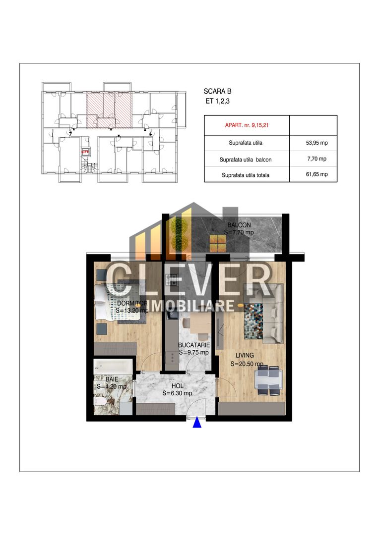 Apartament 2 cam Dezvoltator Pallady Metrou Nicolae Teclu - Poză 2