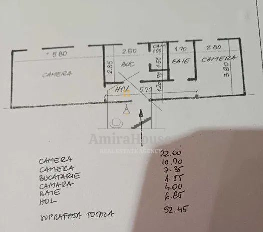 Apartament 2 camere decomnadate, 52 mp, Manastur zona str Tasnad - Poză 13
