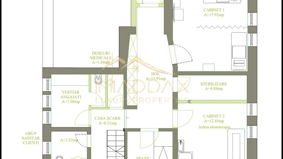 Vila cu 10 camere *540mp* // Zona Titulescu - Schiță 56