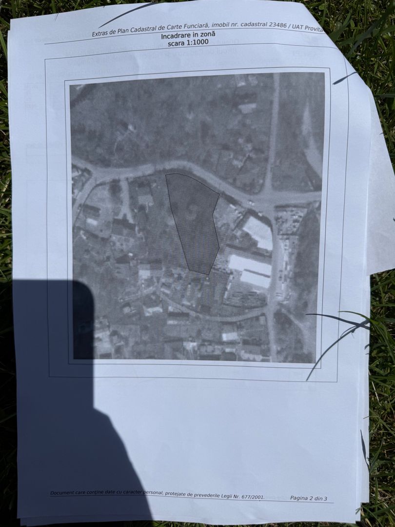 Teren intravilan 1859 mp Plaiu Provita de Sus la asfalt ! - Poză 2