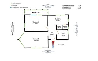 Apartament cu 2 camere de vânzare într-o vilă, zona de case, Cluj. - Poză 1