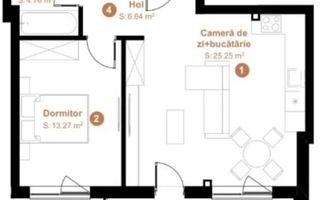 Vând apartament 2 camere, balcon, zona VIVO, Cluj-Napoca. - Poză 5