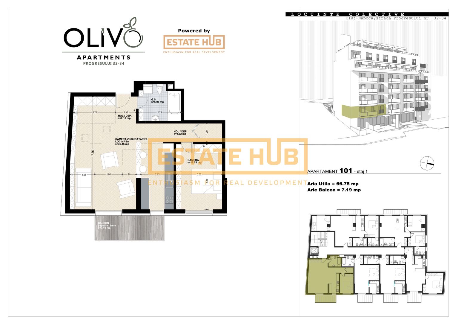 Apartament nou în zonă semicentrală cu 2 camere la 5 minute de Iulius Mall - Poză 5