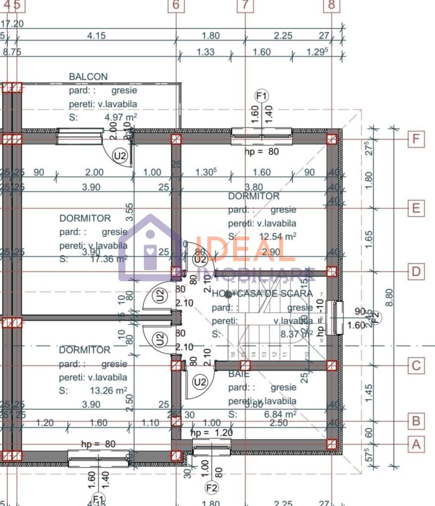 Duplex Modern cu 4 camere, zona Lidl Selimbar - Schiță 5