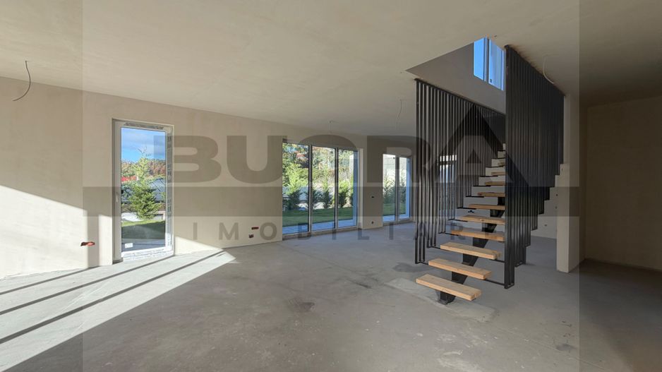 Casa cu arhitectura moderna 200mp, teren 800mp, Rooftop, zona Feleacu - Poză 10