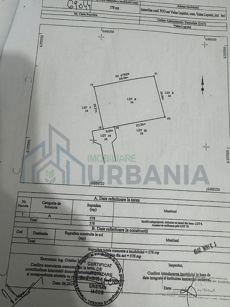 Teren intravilan cu utilități în Valea Lupului - Poză 4