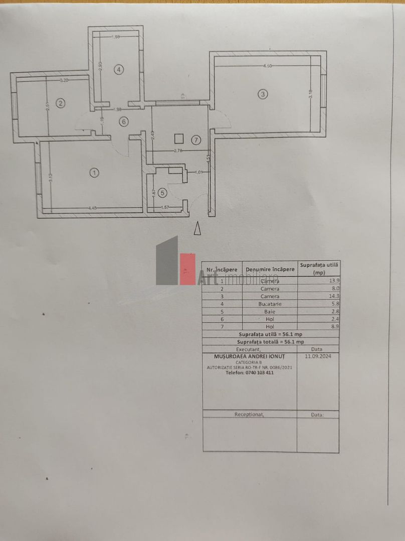 Vânzare apartament 3 camere Uioara-Huedin - Poză 19