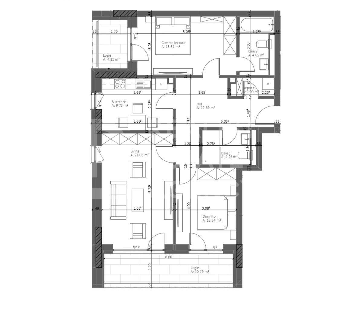 Vânzare, apartament cu 3 camere, Răcădău - Poză 7