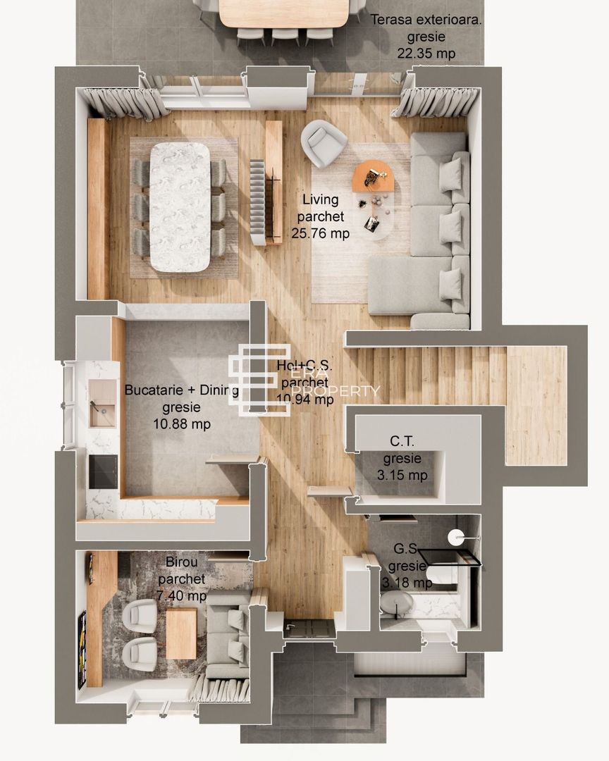Casă nouă, 5 camere, terasă 22 mp, teren 340 mp – Șura Mare - Schiță 6