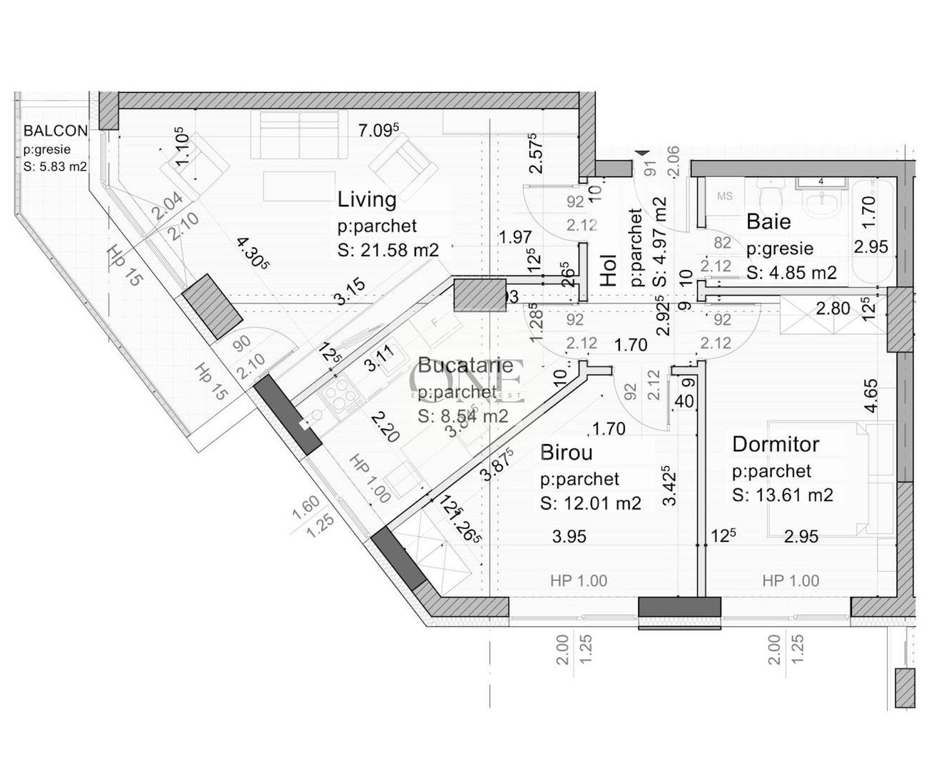 Apartament Imobil Nou - Poză 14