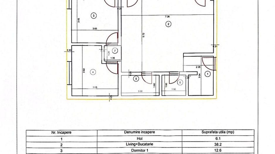 Apartament 3 camere, Bloc nou, Parcare  Teren 80MP, Jucu, COMISION 0% - Poză 2