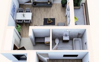 Apartament cu 3 Camere Complexul Residential Bule Residence Sanpetru - Poză 2