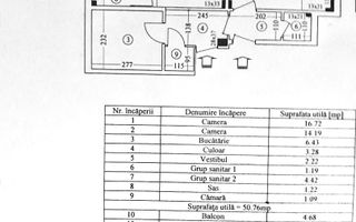 COMISION 0 / Apartament 2 camere de închiriat Piața Dorobanților - Schiță 12