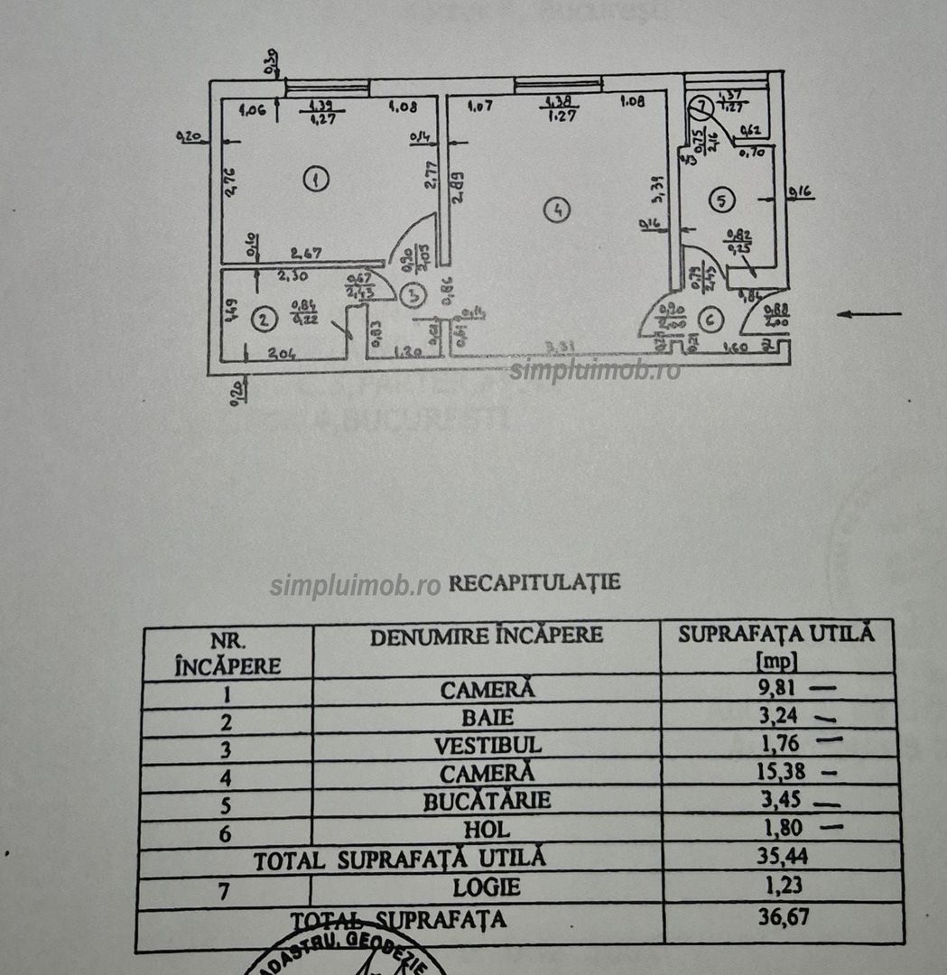 Giurgiului 2 camere Str Resita Sector 4 - Schiță 19