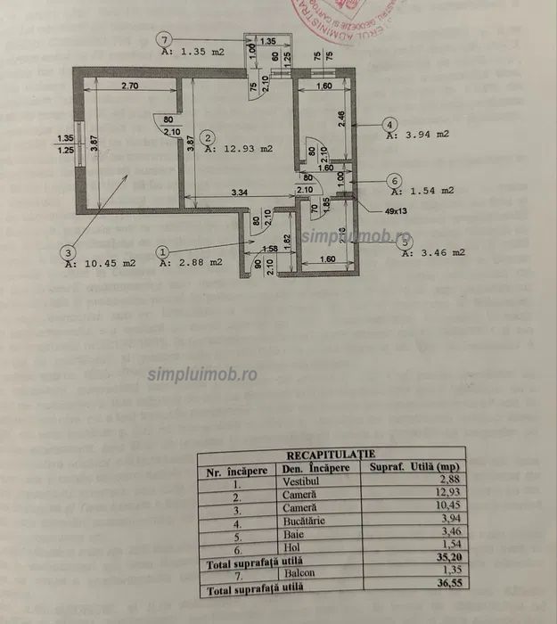 Metrou Piata Sudului Mobilat Modern 2 Camere - Schiță 8