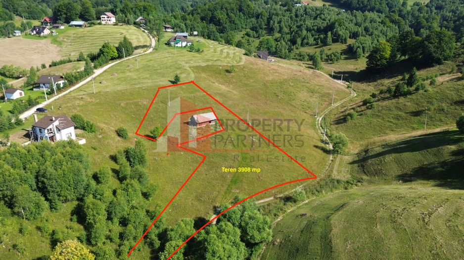 Teren intravilan 3.908 mp în Ciocanu – vedere panoramică spre Munții Bucegi - Poză 1