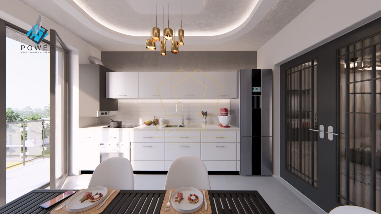 Apartament cu 3 camere, terasa și curte de 16mp | Eso - Poză 1