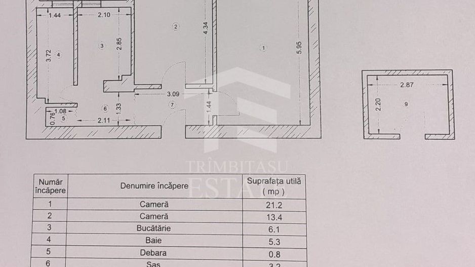 2 Camere Decomandat | Centrala | 2 minute Metrou Brancoveanu | Boxa - Poză 4