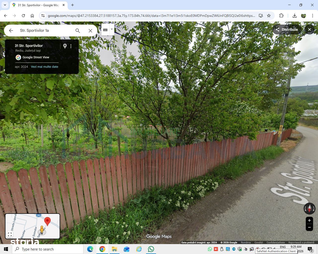 Teren intravilan 704 mp, acces asfaltat, priveliste Padurea Breazu - Poză 3