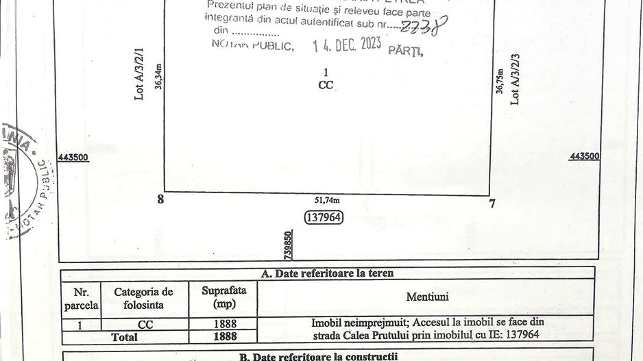 Teren de inchiriat - 2027  mp  - str Macului/Calea Prutului, Galati - Poză 3