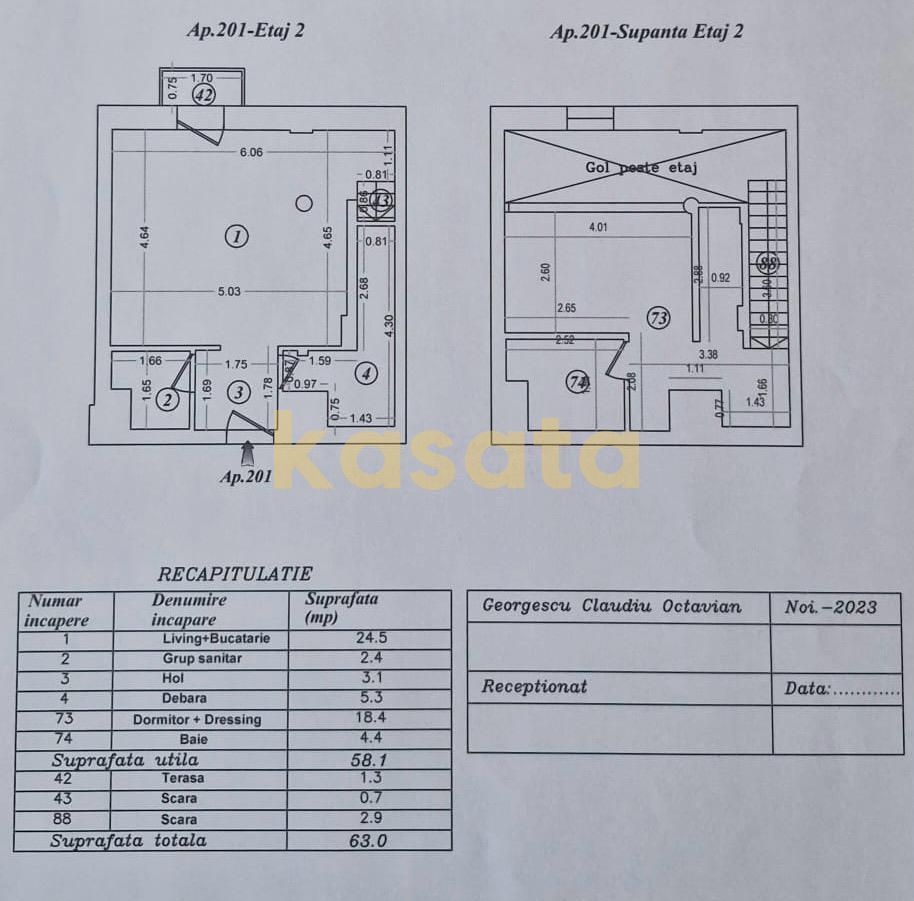 OPORTUNITATE | LOFT ELEGANT | PARCARE DUBLĂ | BUCURESTII NOI - Schiță 22