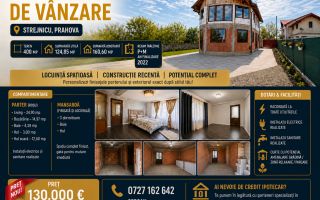Casă P+M | Strejnicu | Teren 400 m² | An 2022 | 130.000€ | Comision 0% - Poză 1