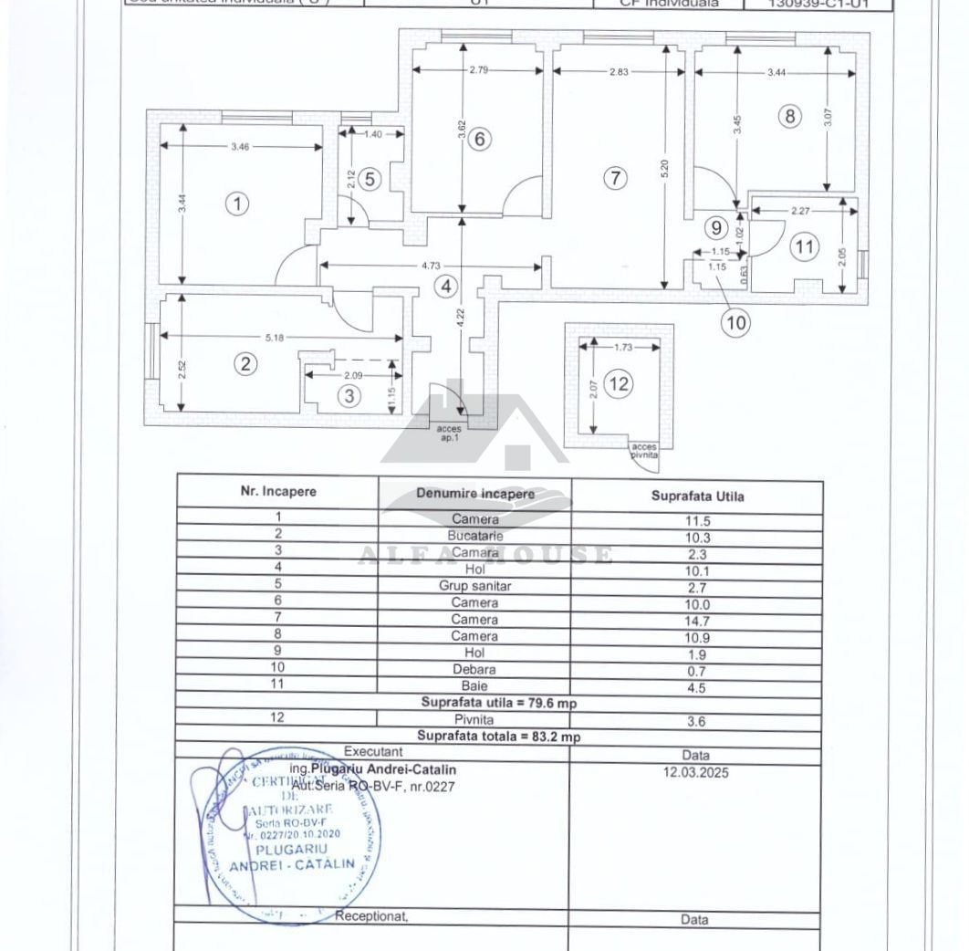 Apartament cu patru camere, zona Florilor-Craiter 80 mp - Poză 9
