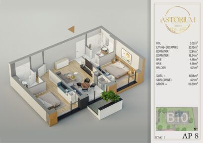 Apartament 3 camere Pallady,Titan,UPPER PREMIUM,Ansamblu exclusivist - Poză 13