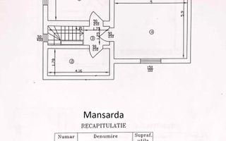 Vanzare apartament 3 camere (E1+M) in Vila (S+P+E1+M) - Teiul Doamnei - Schiță 27