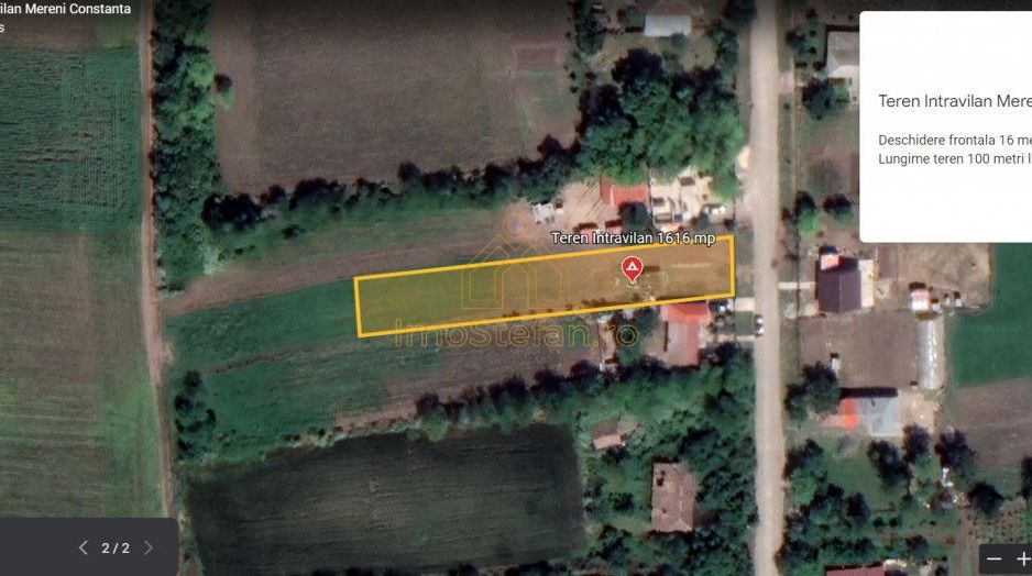 Oportunitate de investitie teren intravilan 1616 mp Mereni Constanta - Poză 4